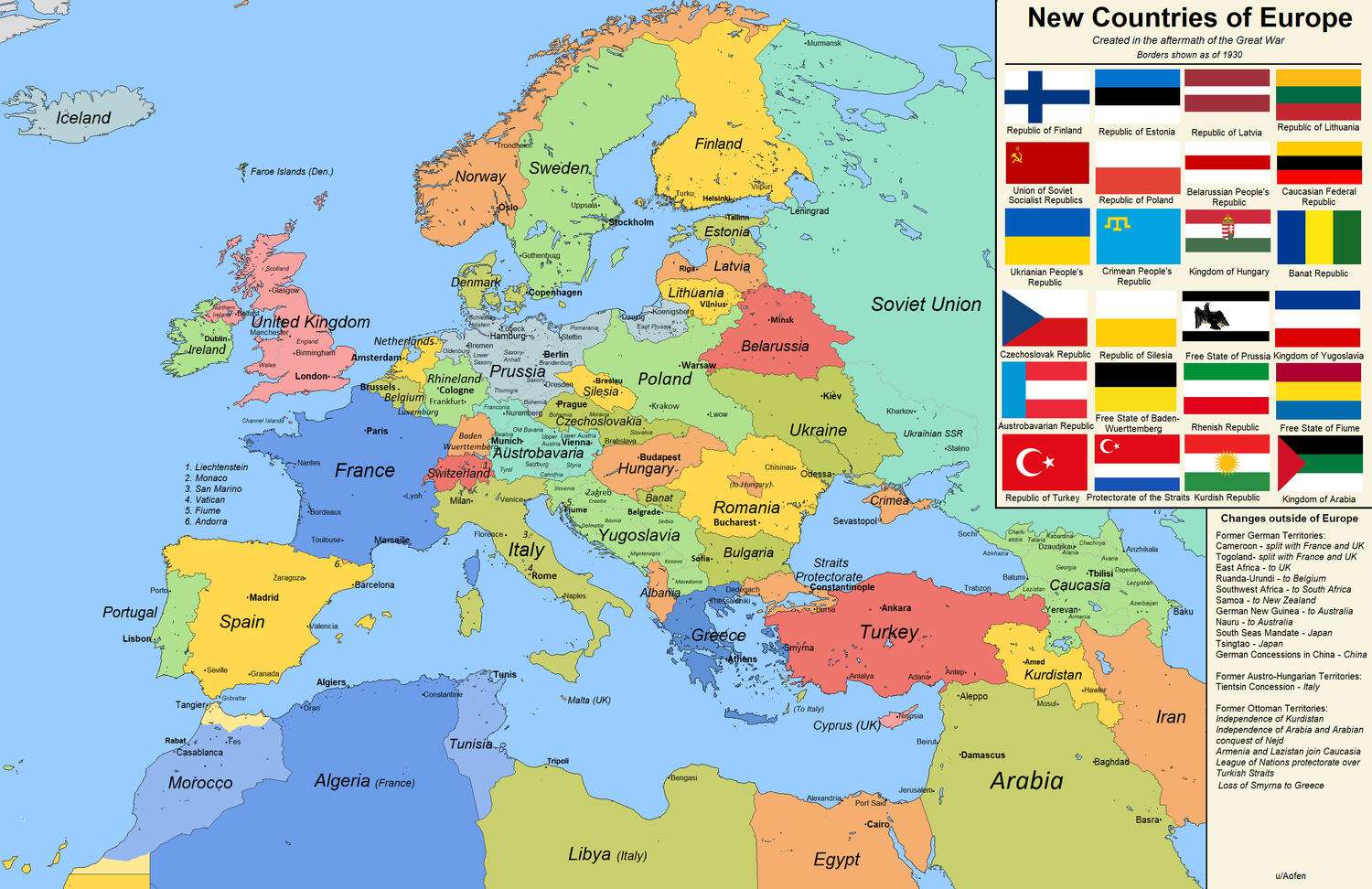 If the treaties following WWI drew different borders