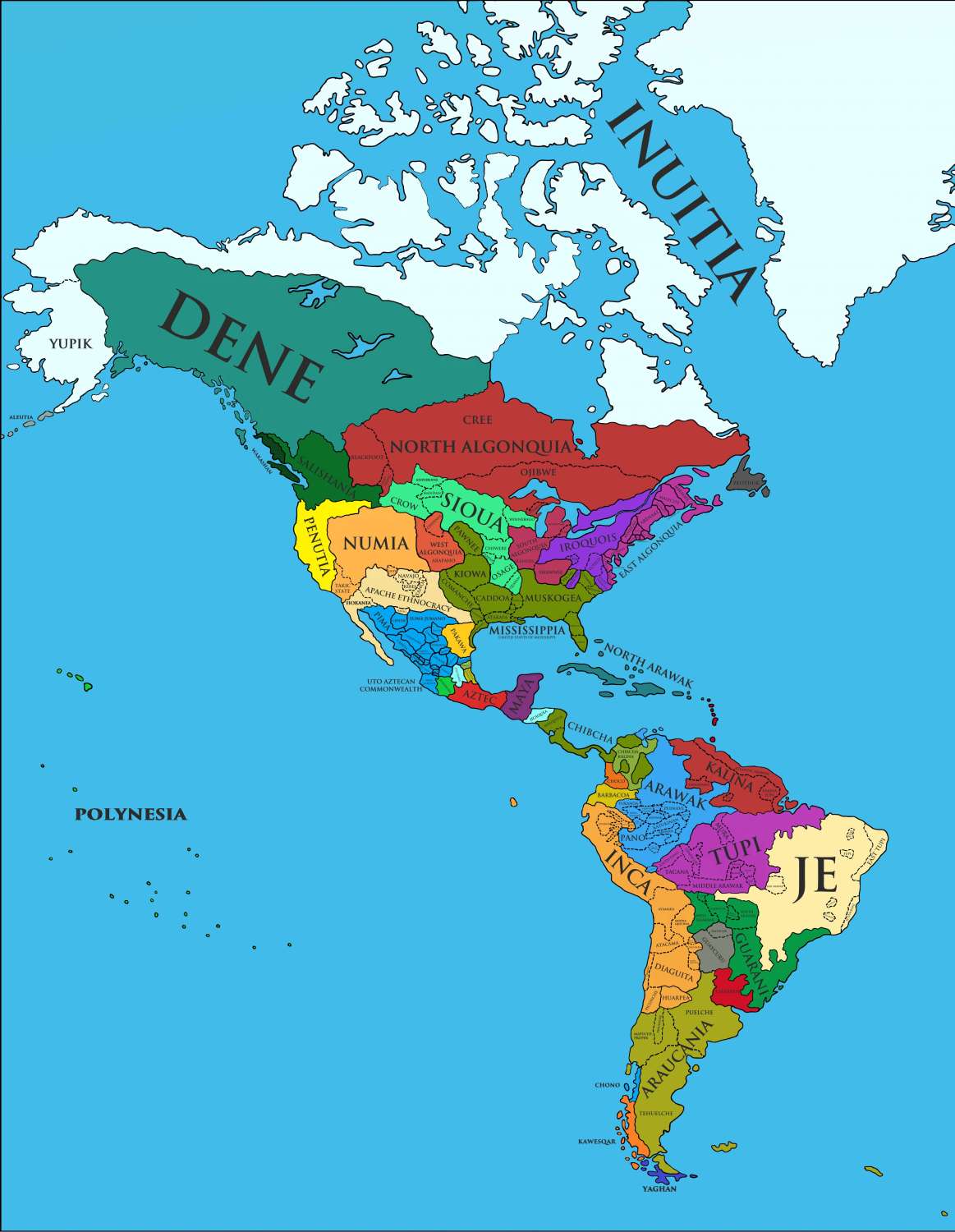 Americas If never colonized