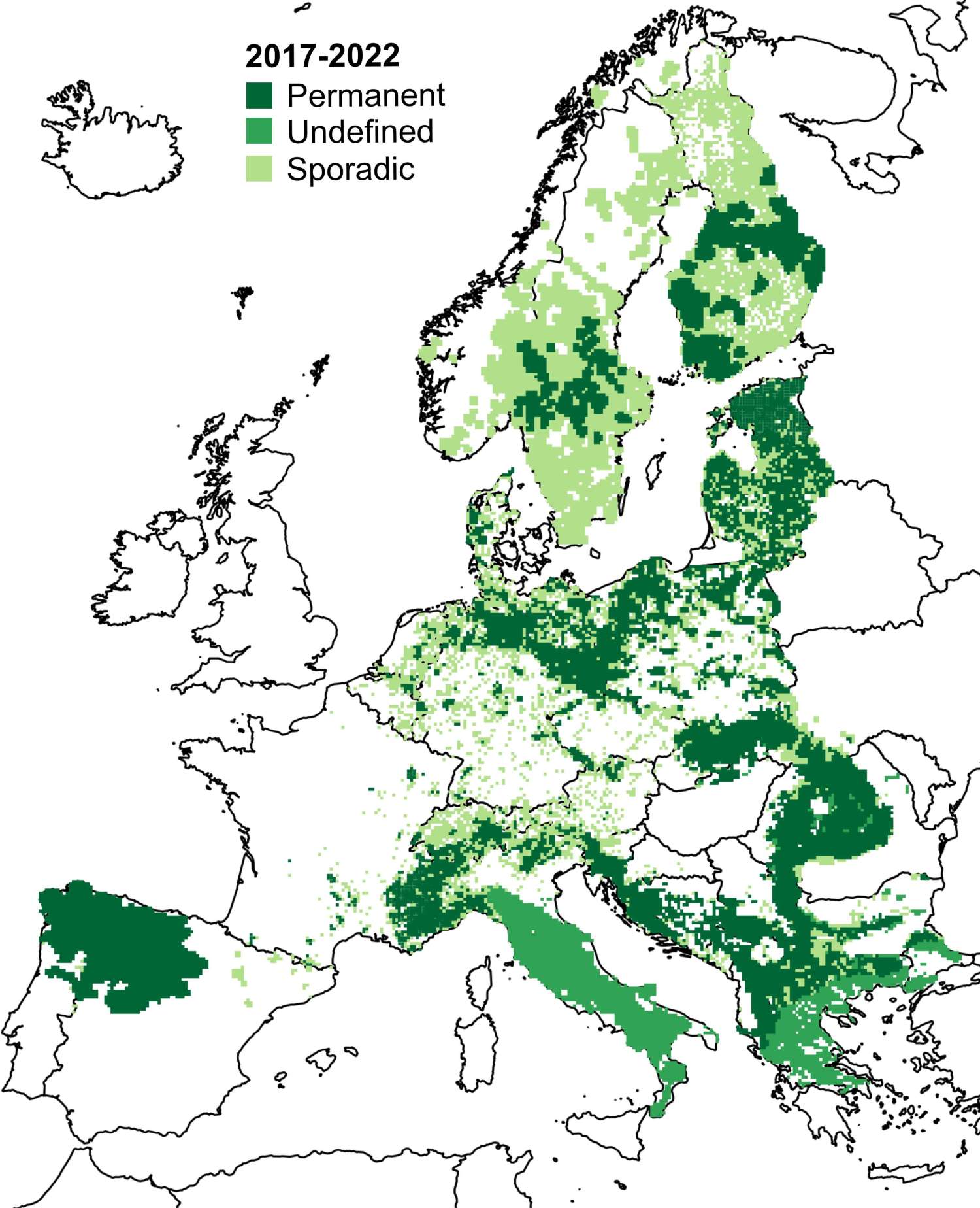 Where wolves live in Europe