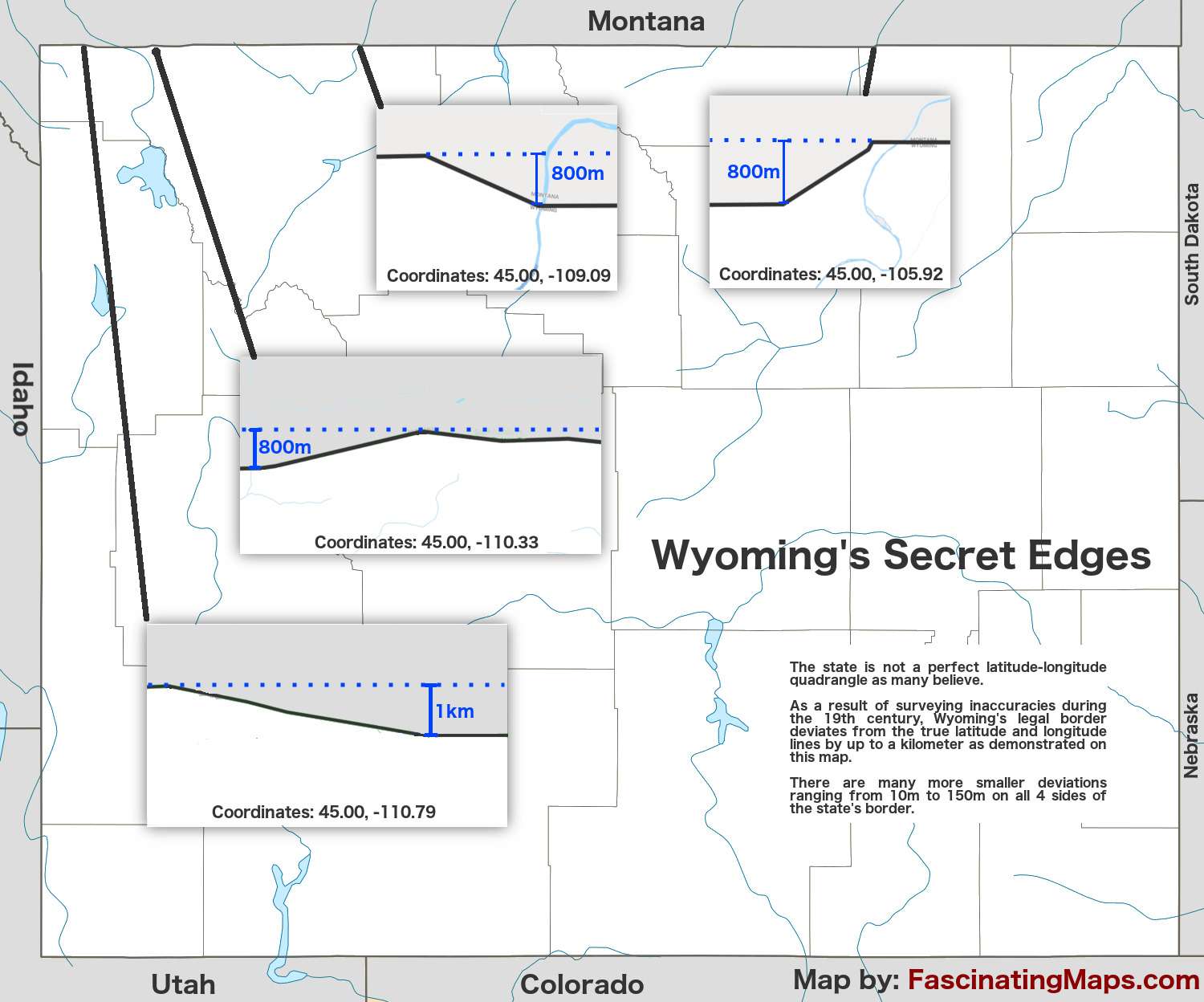 Wyoming's border deviations
