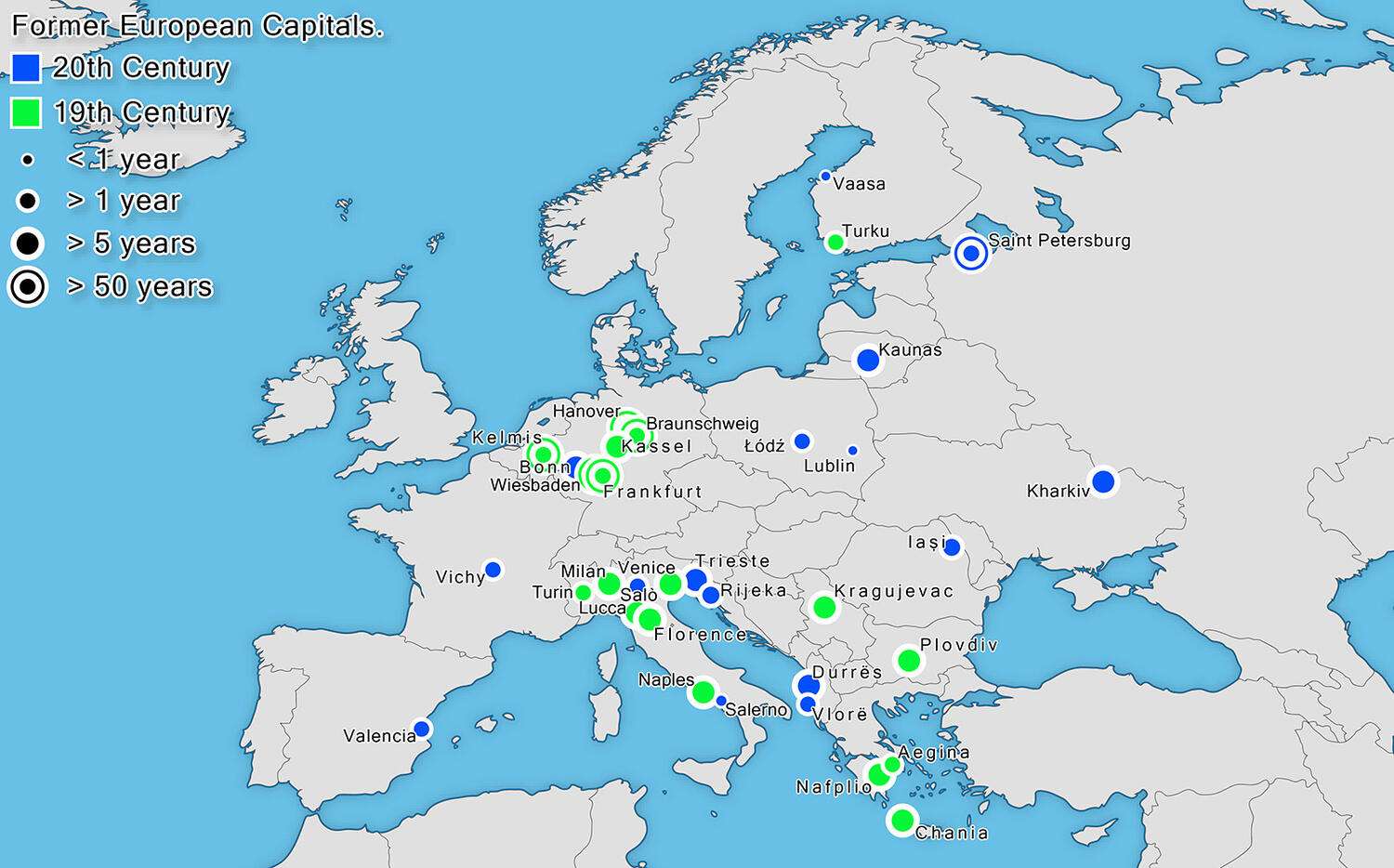 Former European Capitals