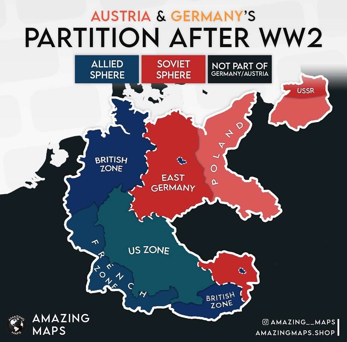 Occupation & partition of Germany & Austria after World War 2