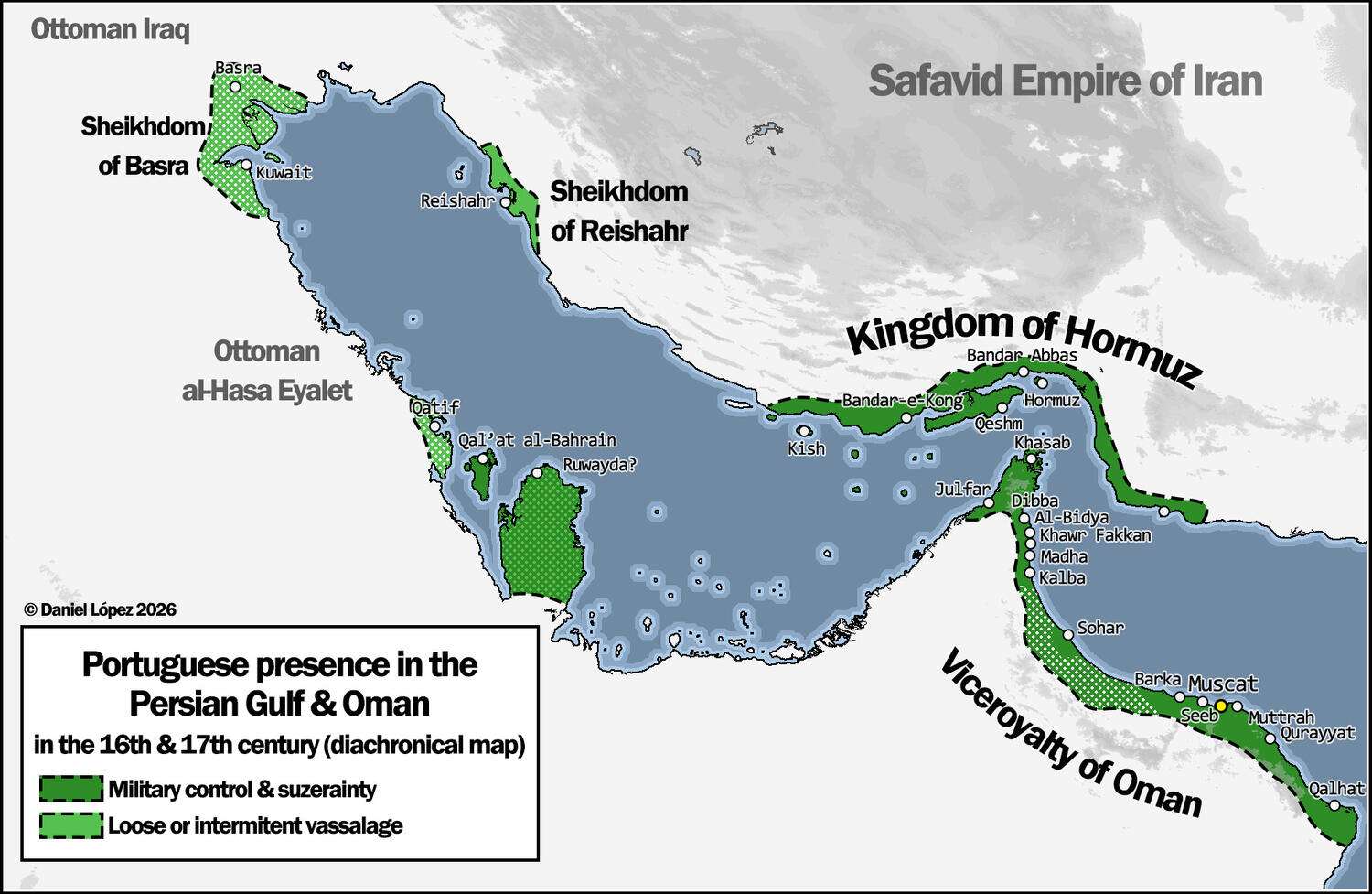 Portuguese colonial presence in the Persian Gulf and; Oman (16th/17th centuries)