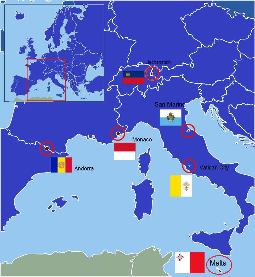 Microstates in Europe