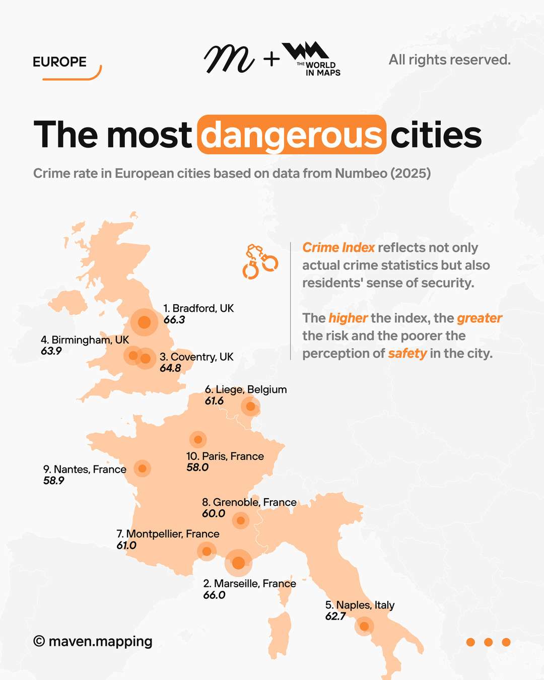 The most dangerous cities in Europe
