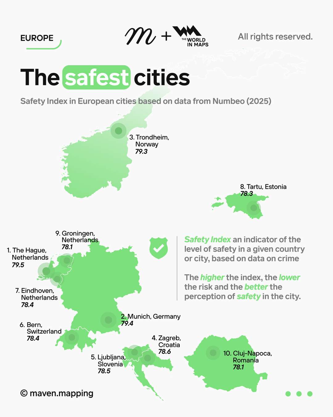 The safest cities in Europe