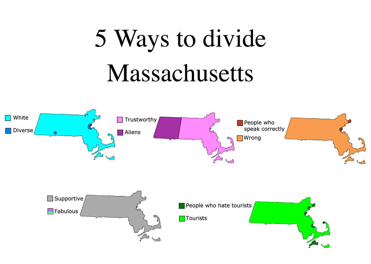 5 ways to divide Massachusetts