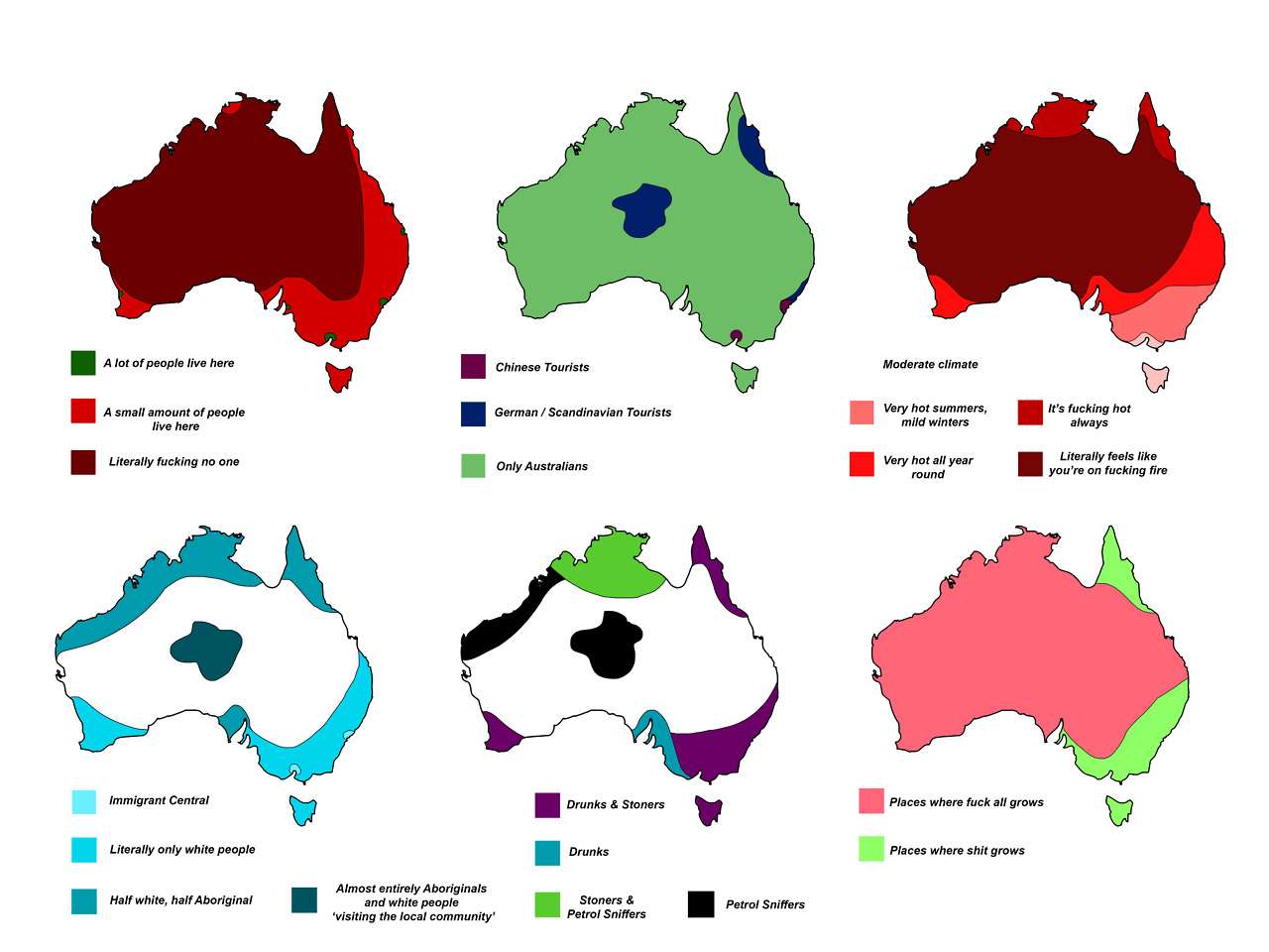 6 ways to divide Australia