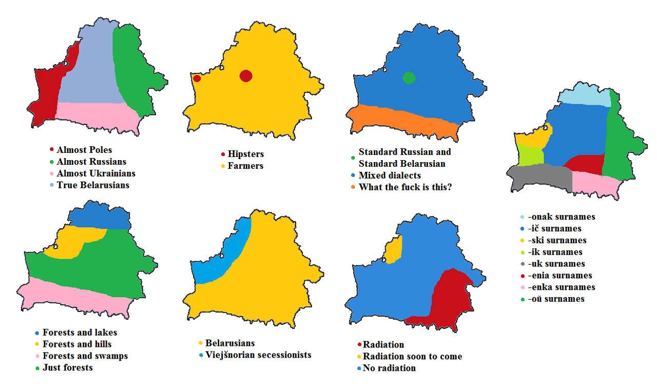 7 ways to divide Belarus