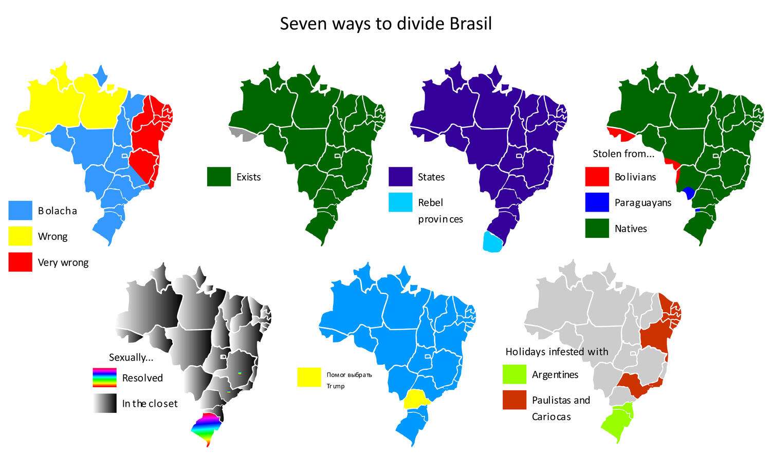 7 ways to divide Brazil