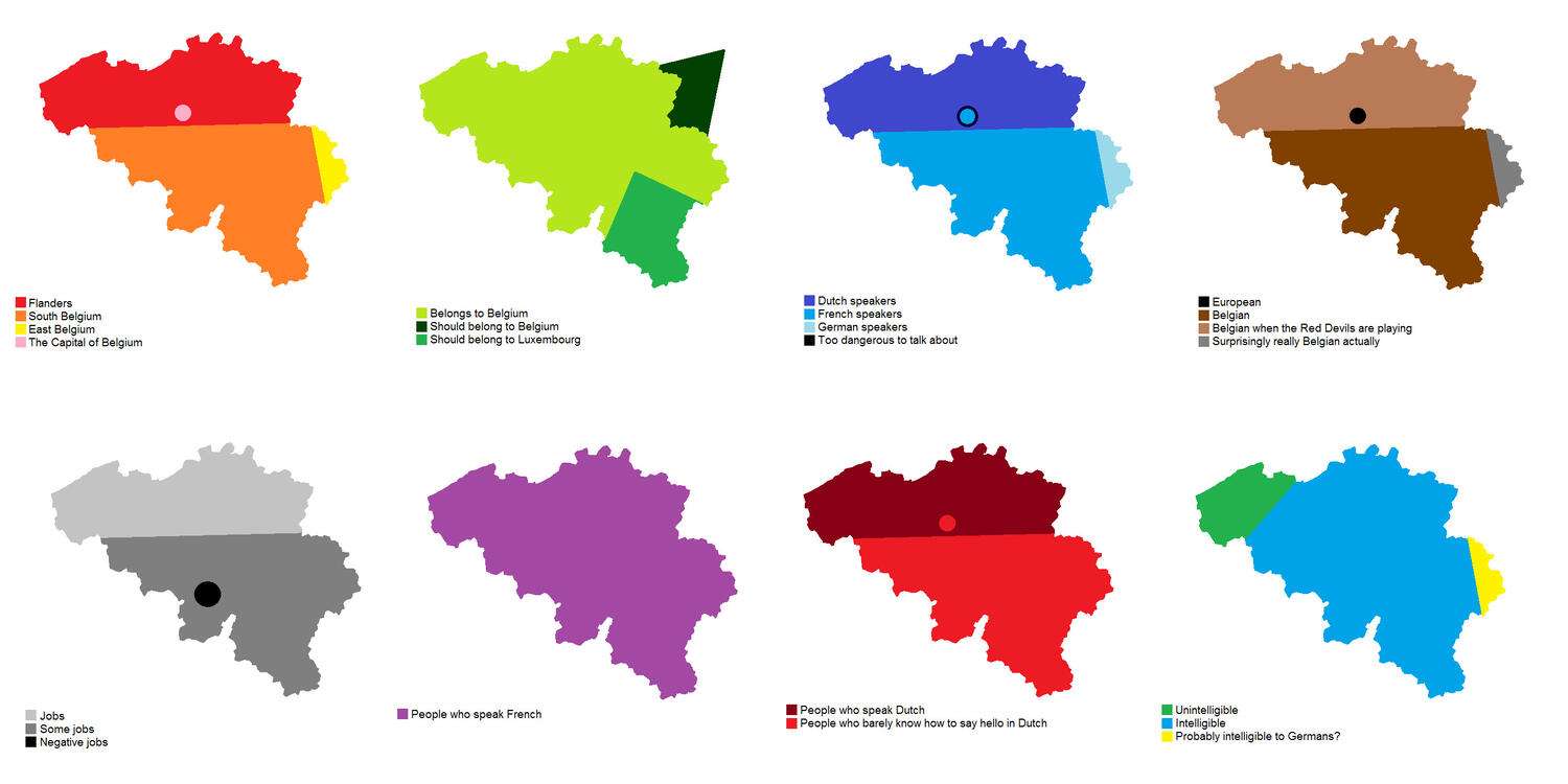 8 ways to divide Belgium
