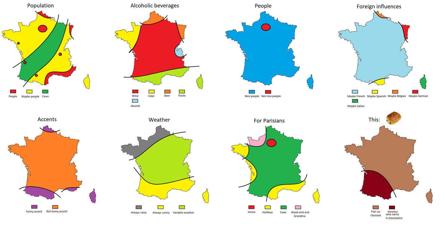 8 ways to divide France