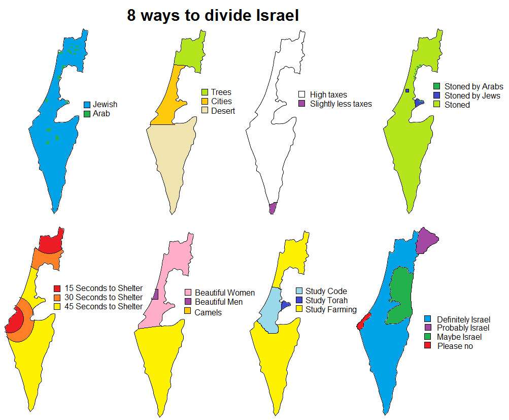 8 ways to divide Israel