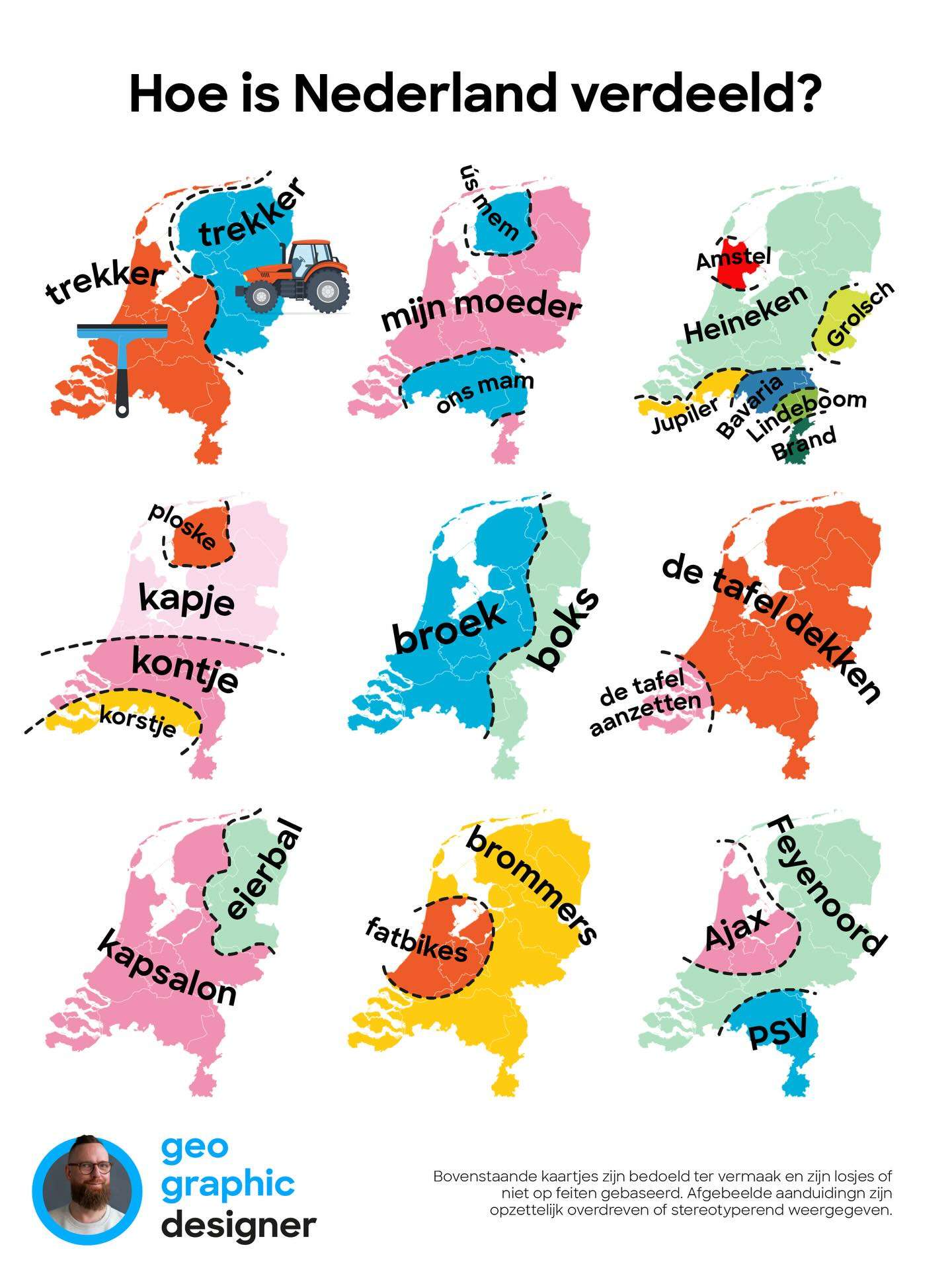 Ways to divide the Netherlands