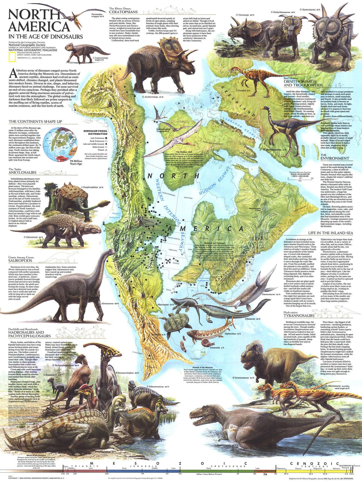 North America in the age of dinosaurs