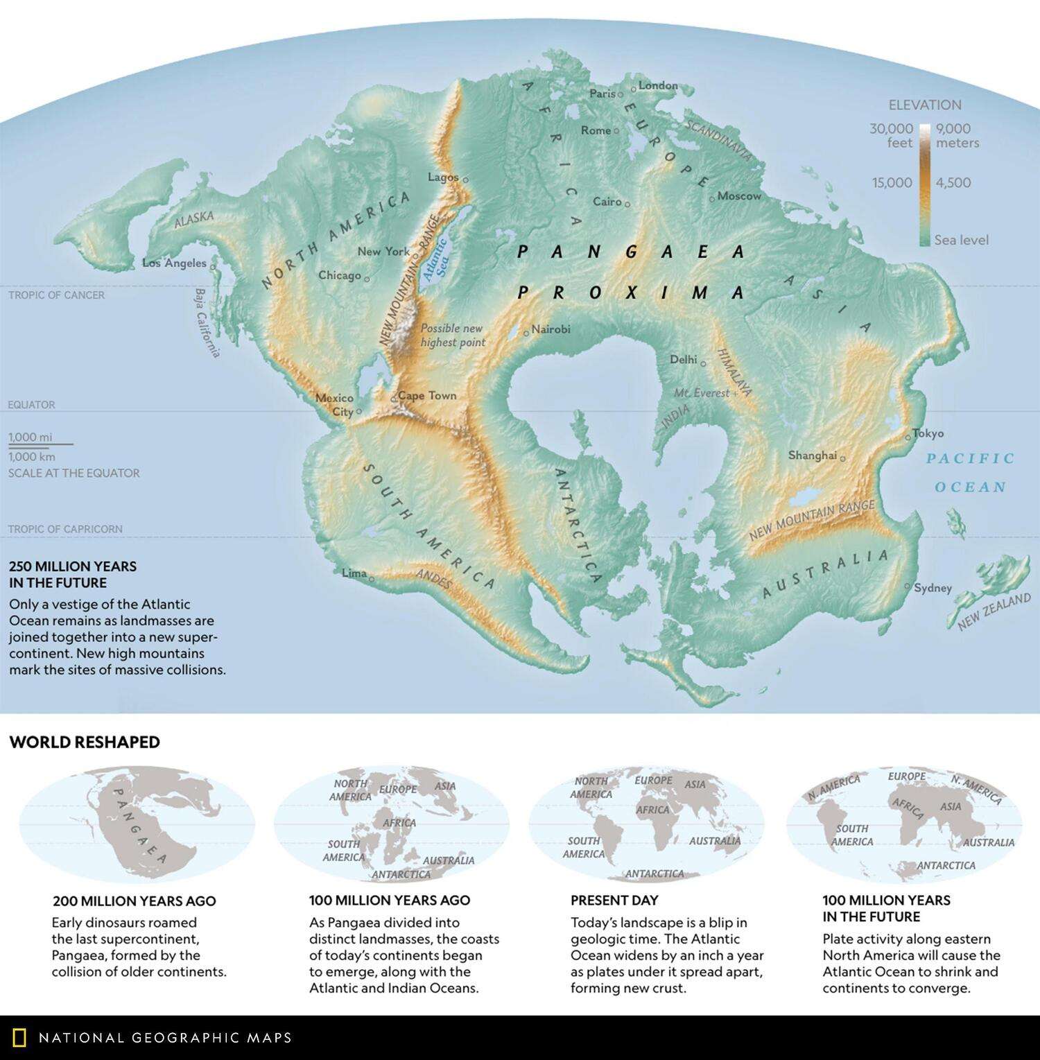Pangaea Proxima—in 250 million years 