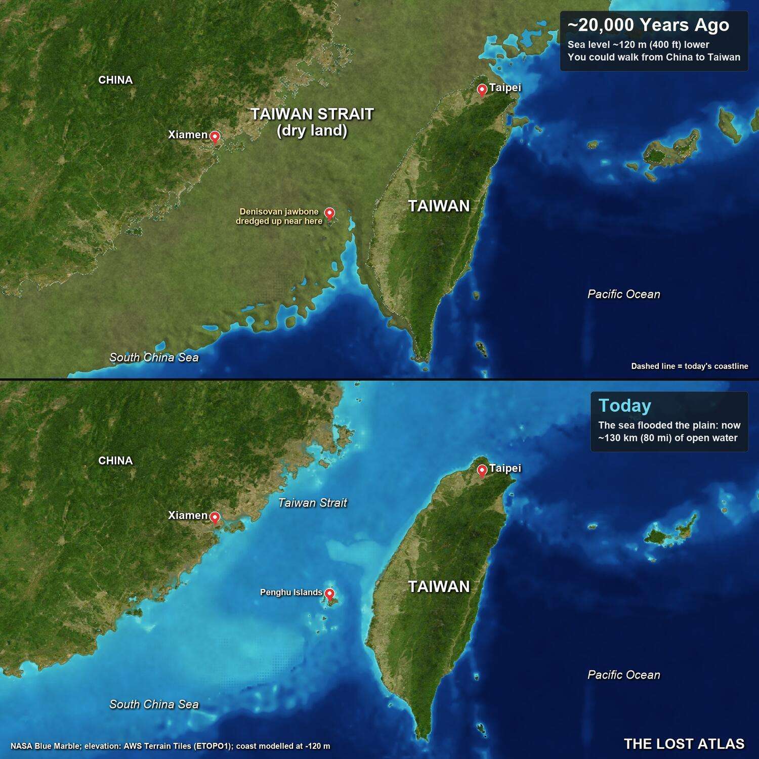 When Taiwan Was Connected to China