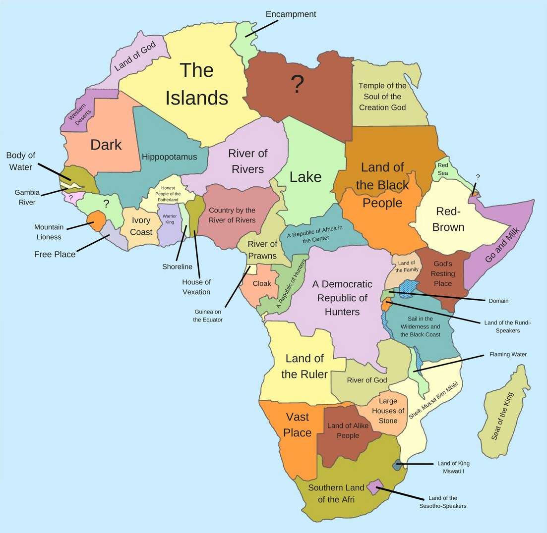 Etymology of Country Names in Africa