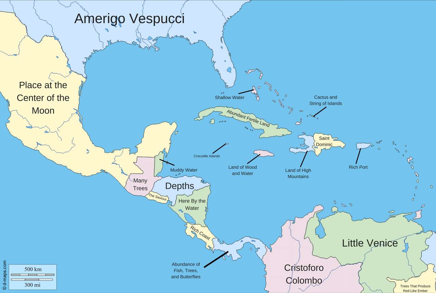Etymology of Country Names in Central America