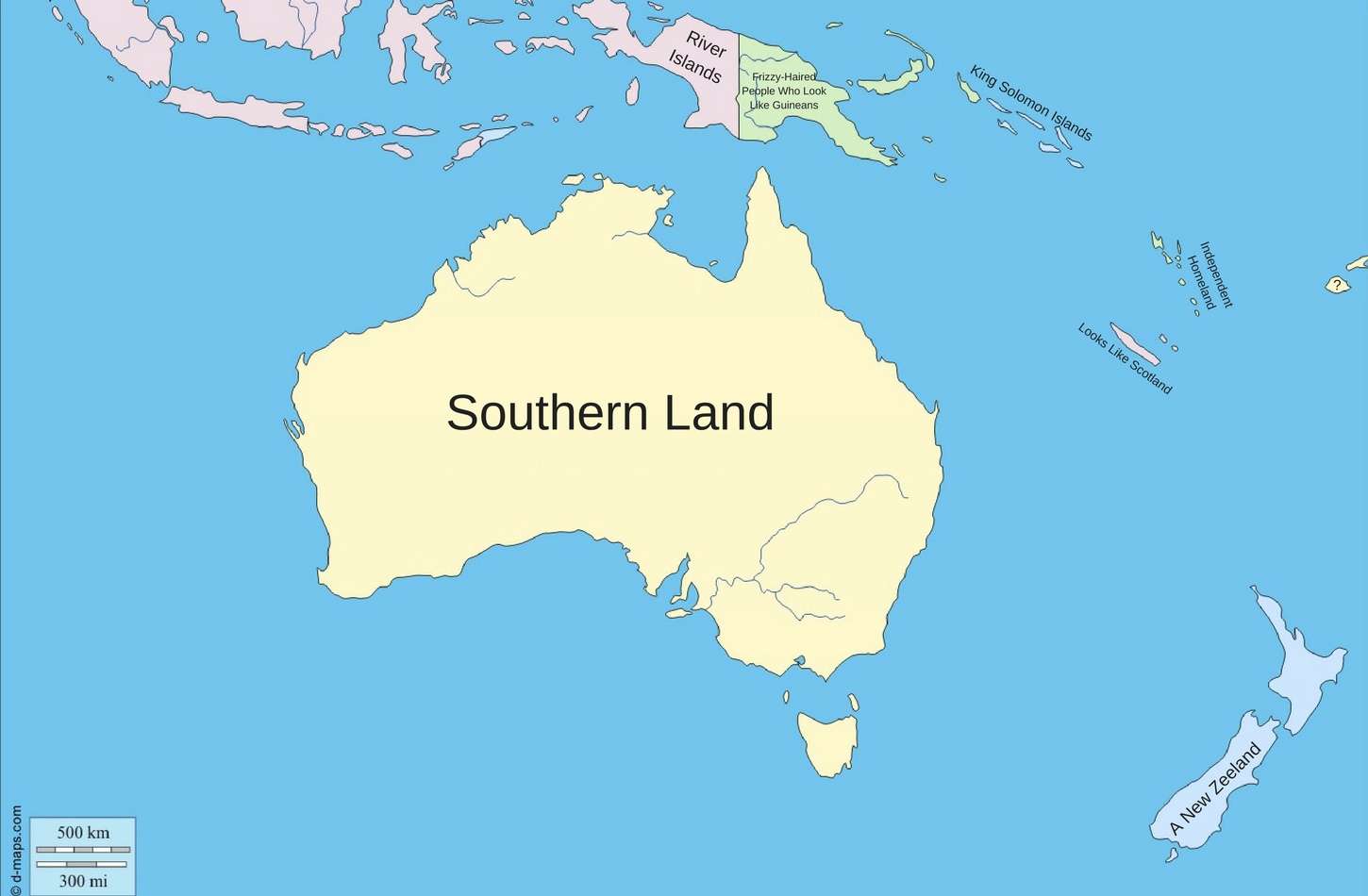 Etymology of Country Names in Oceania
