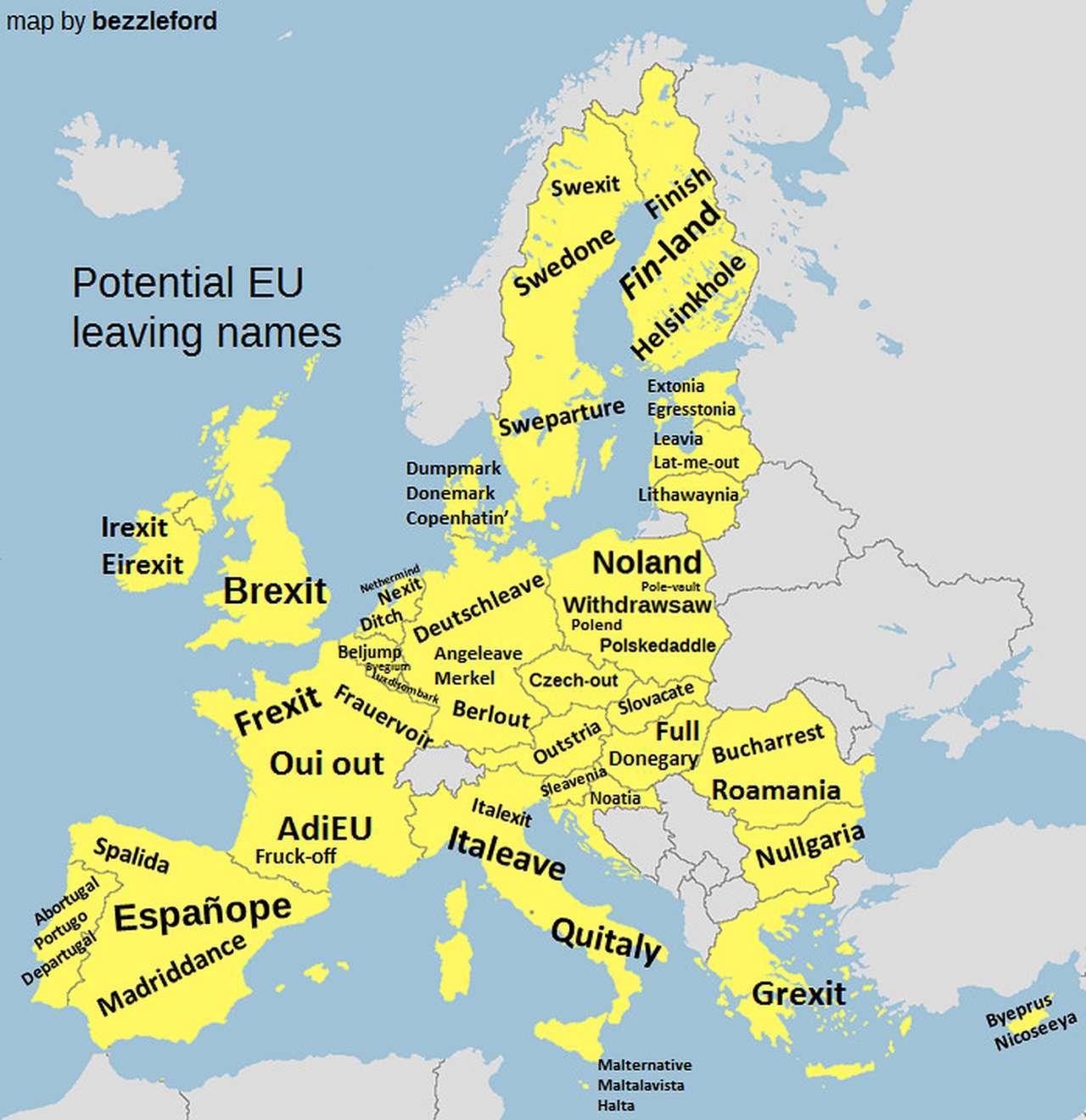 Potential EU leaving names