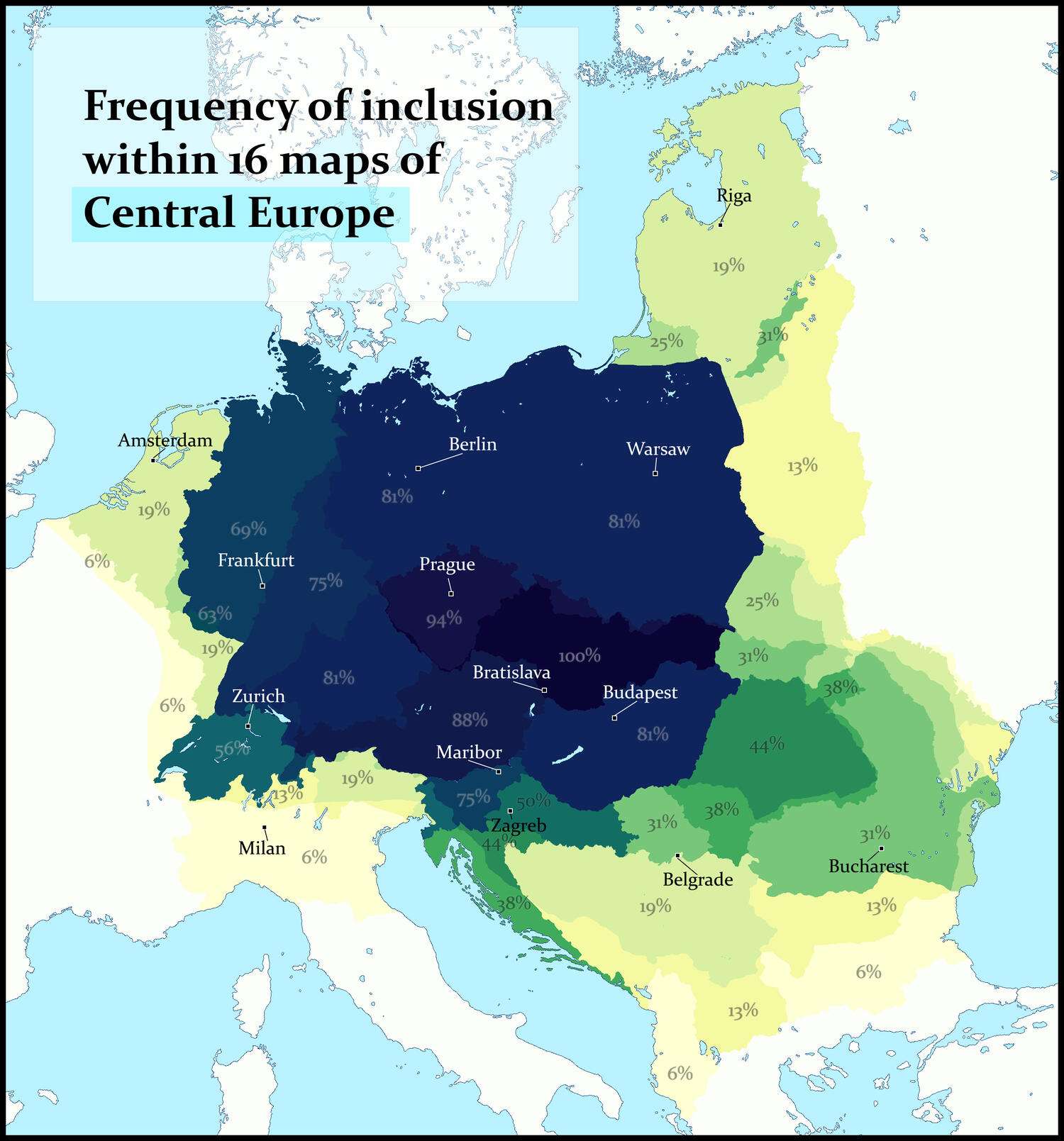 Where does Central Europe begin and end?
