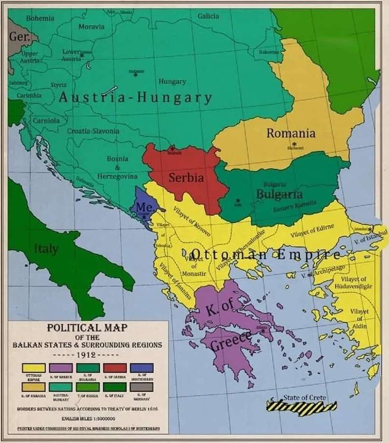 The Balkans in 1912