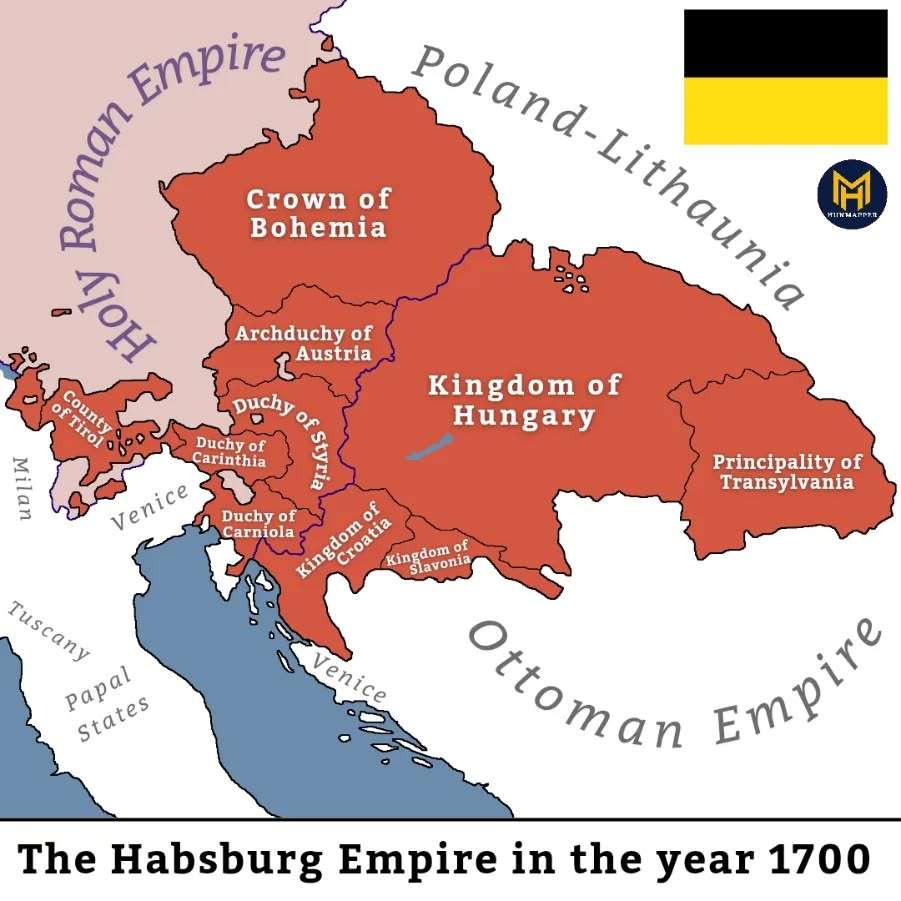The Habsburg Empire in the year 1700