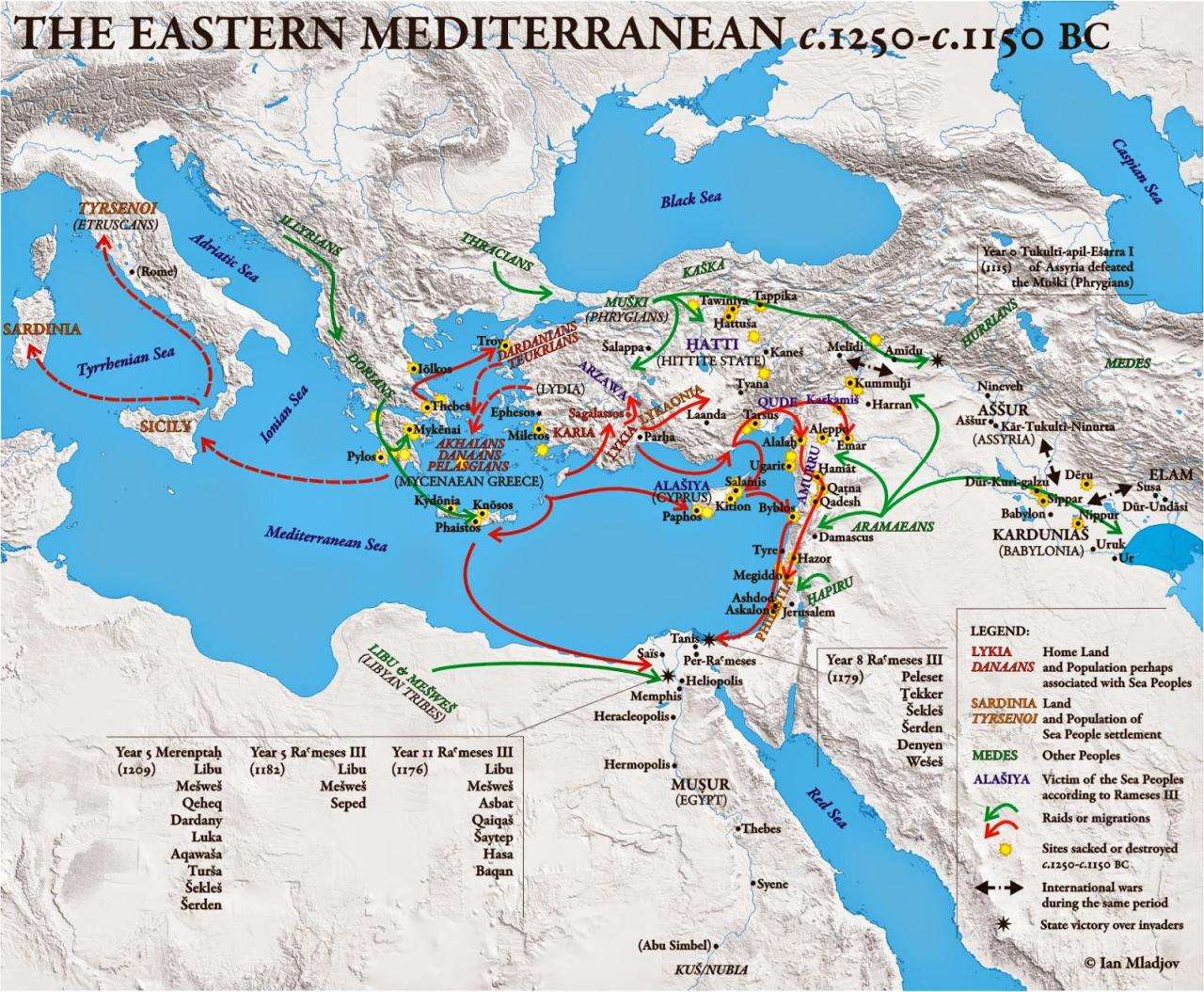 The Late Bronze Age collapse, 1250-1150 BC