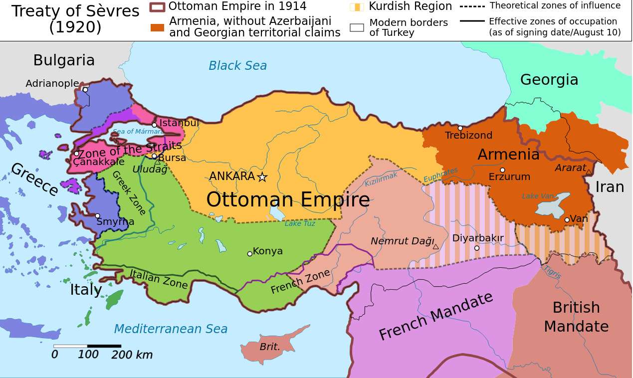 The Treaty of Sèvres Was Signed and It Never Took Effect