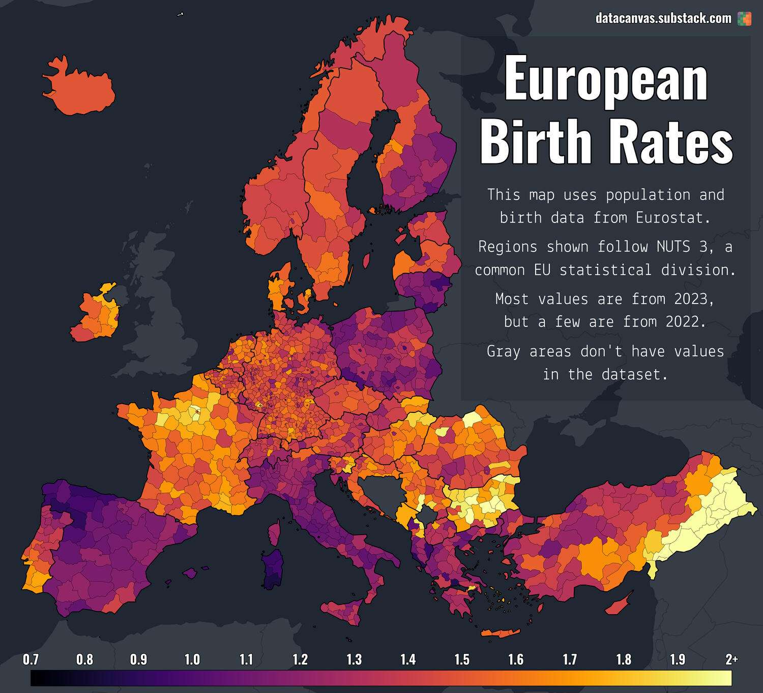 Birth Rates Across Europe