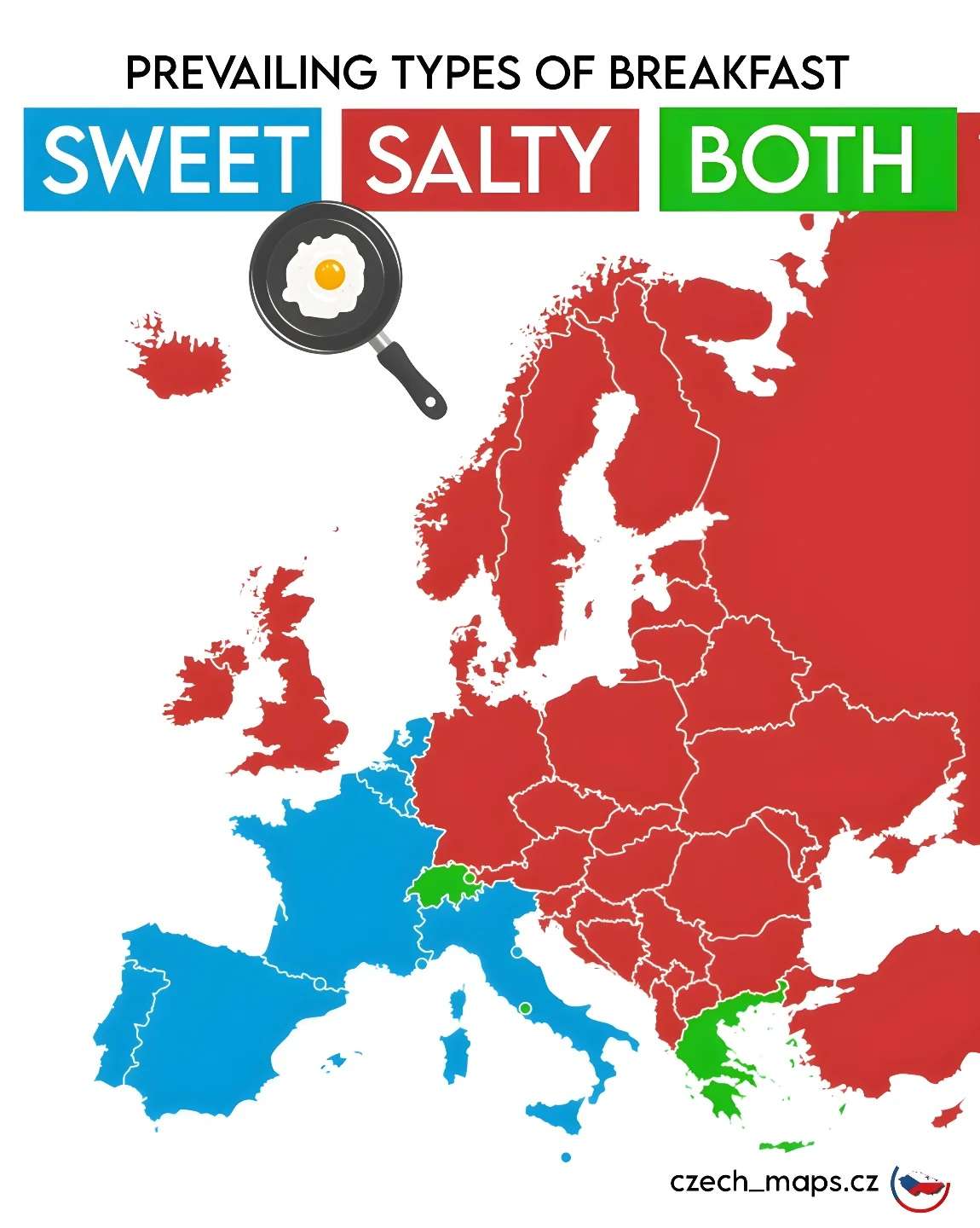 Prevailing types of breakfast in Europe