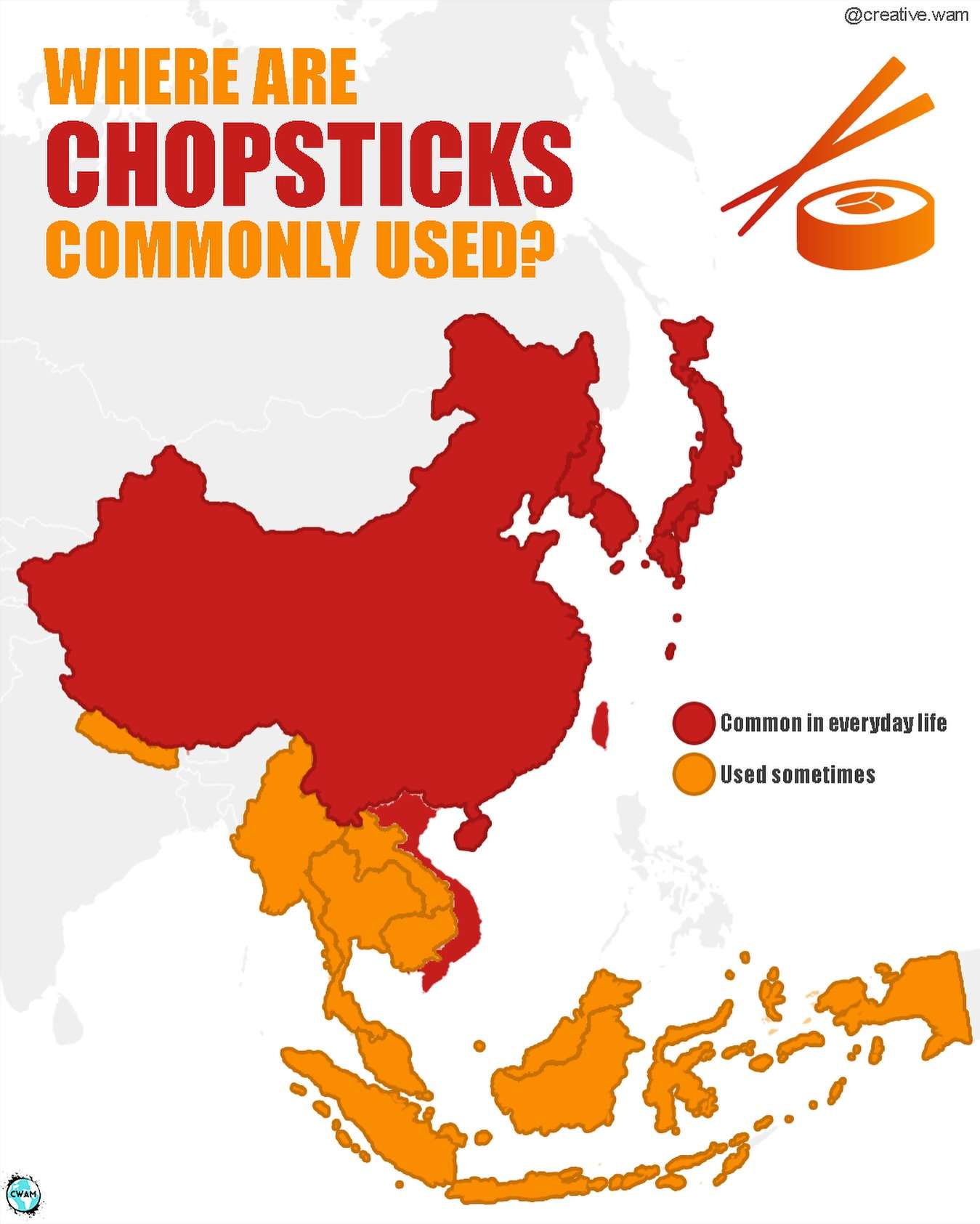 Where Are Chopsticks Commonly Used? 