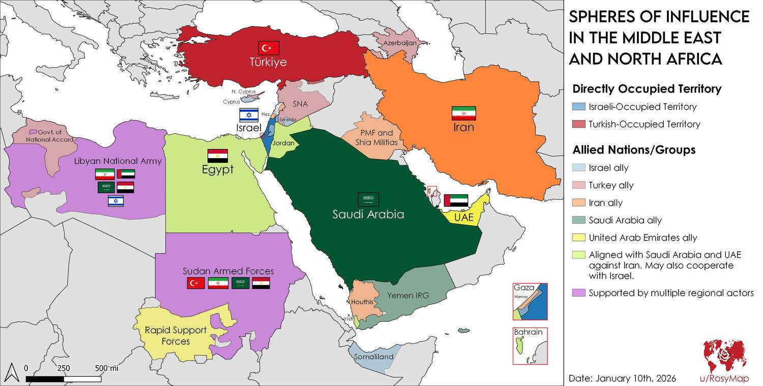 Spheres of Influence in the Middle East and North Africa