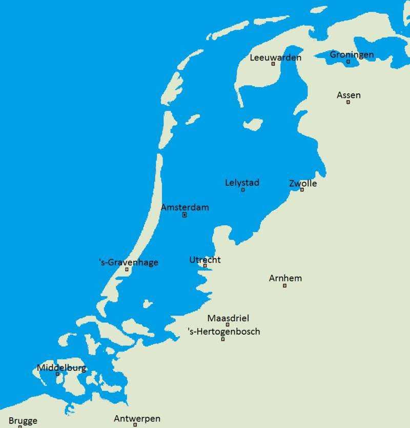 Netherlands without dikes