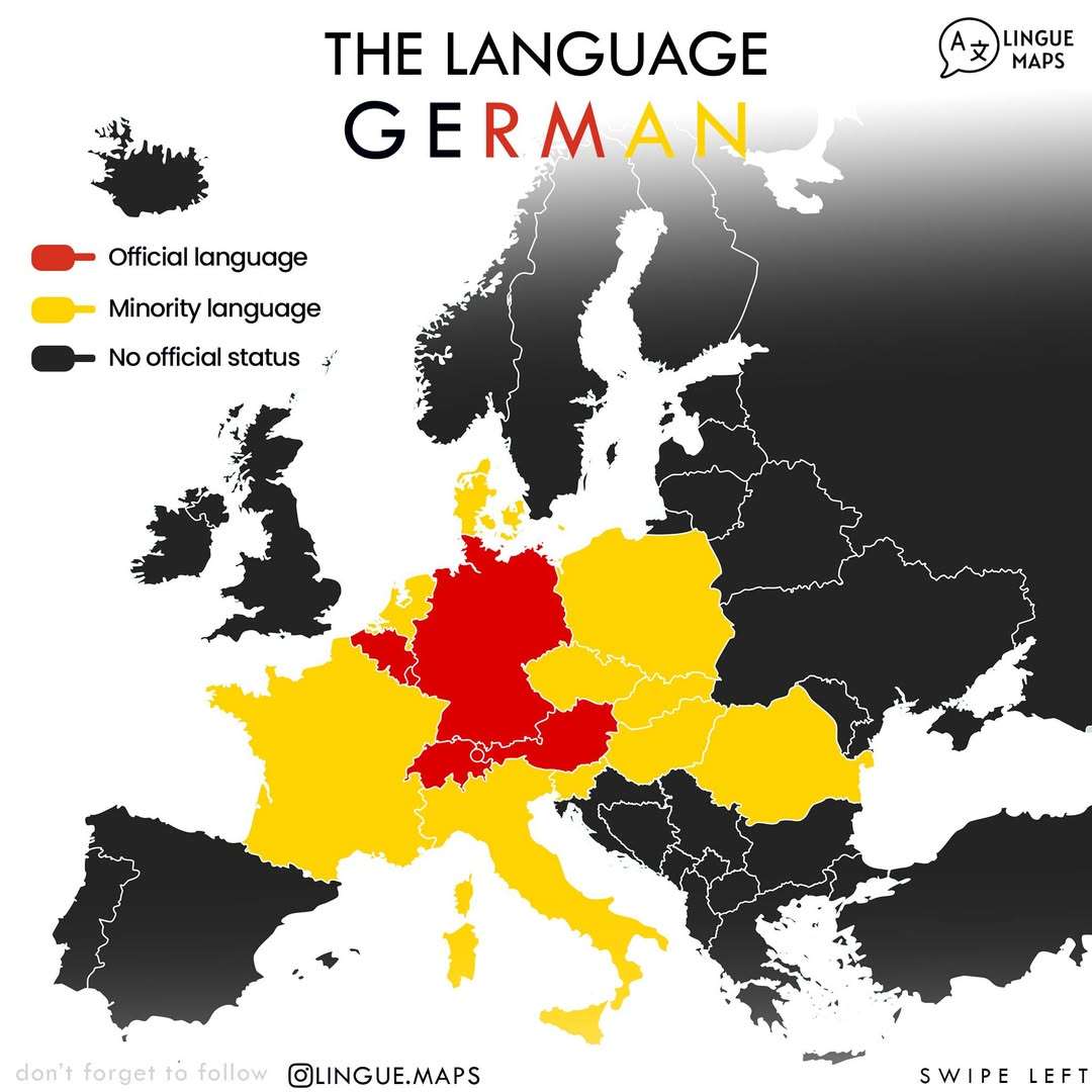 Legal status of German language in Europe