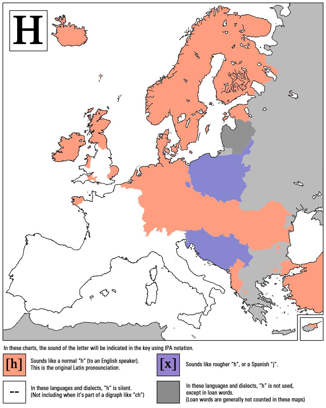 “H” sound in different European languages