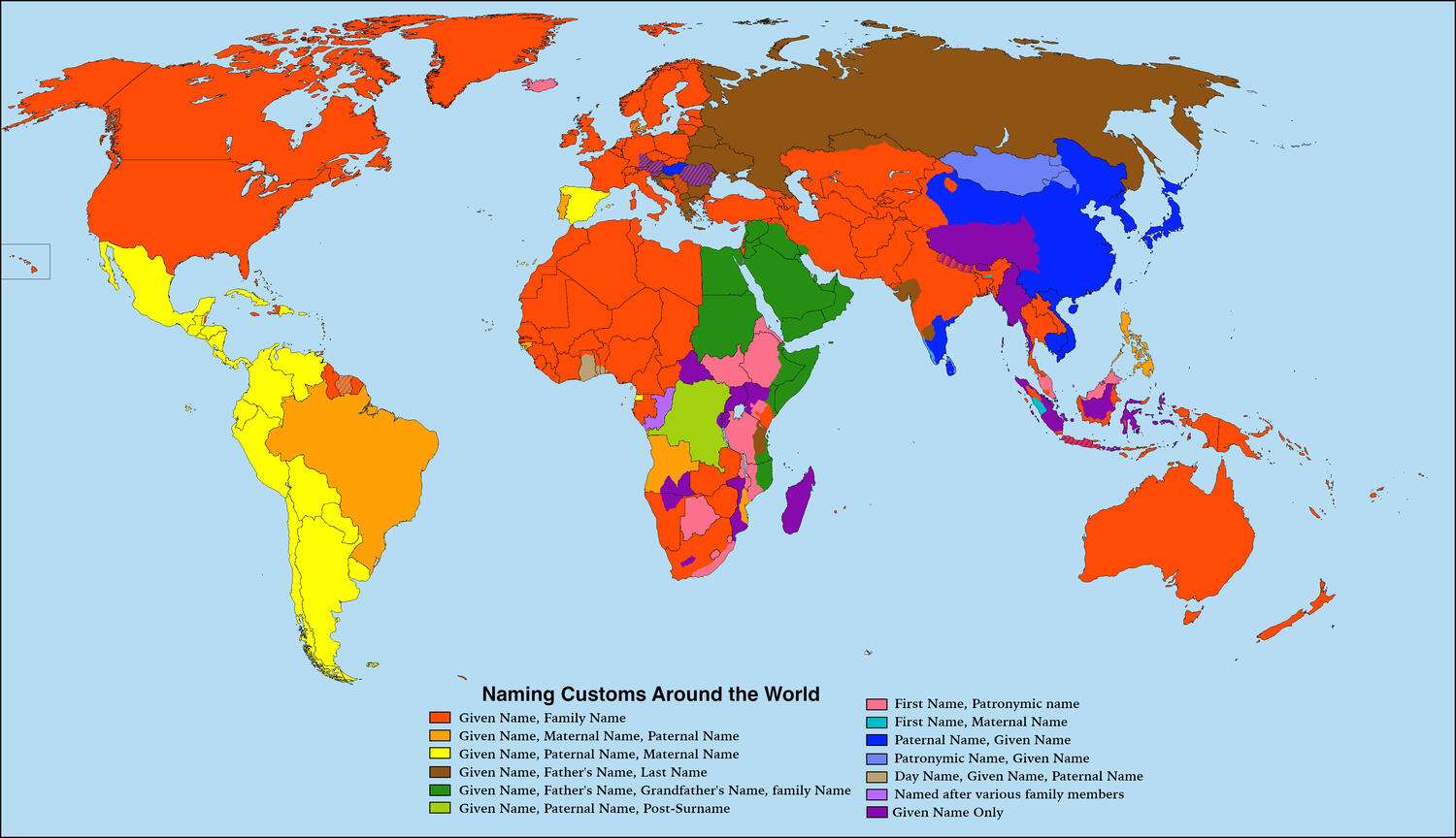 Traditional naming customs around the world