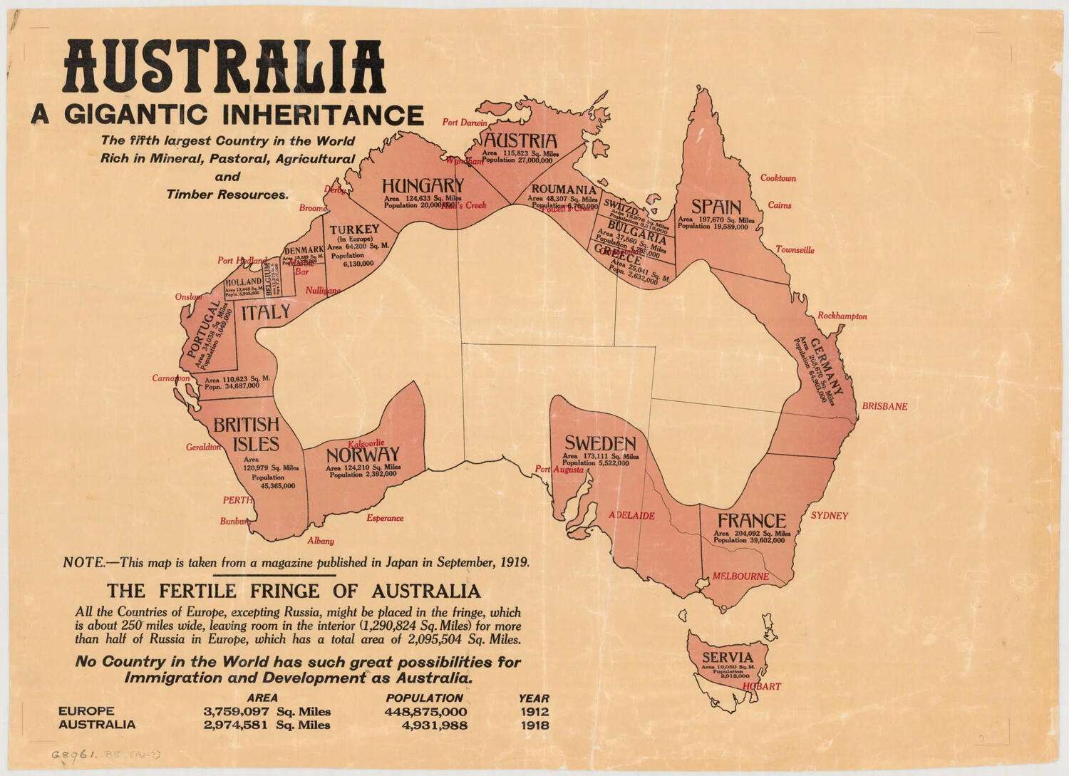 Australia, a Gigantic Inheritance (1919)