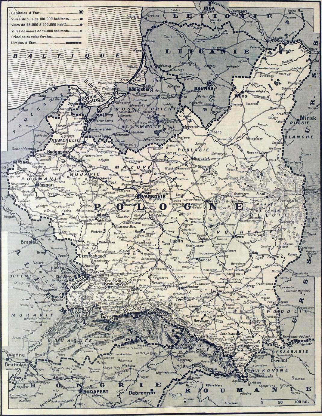 Poland before the Nazi-Soviet invasion, 1939