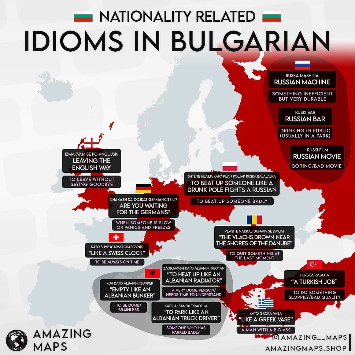 Nationality related idioms in Bulgarian