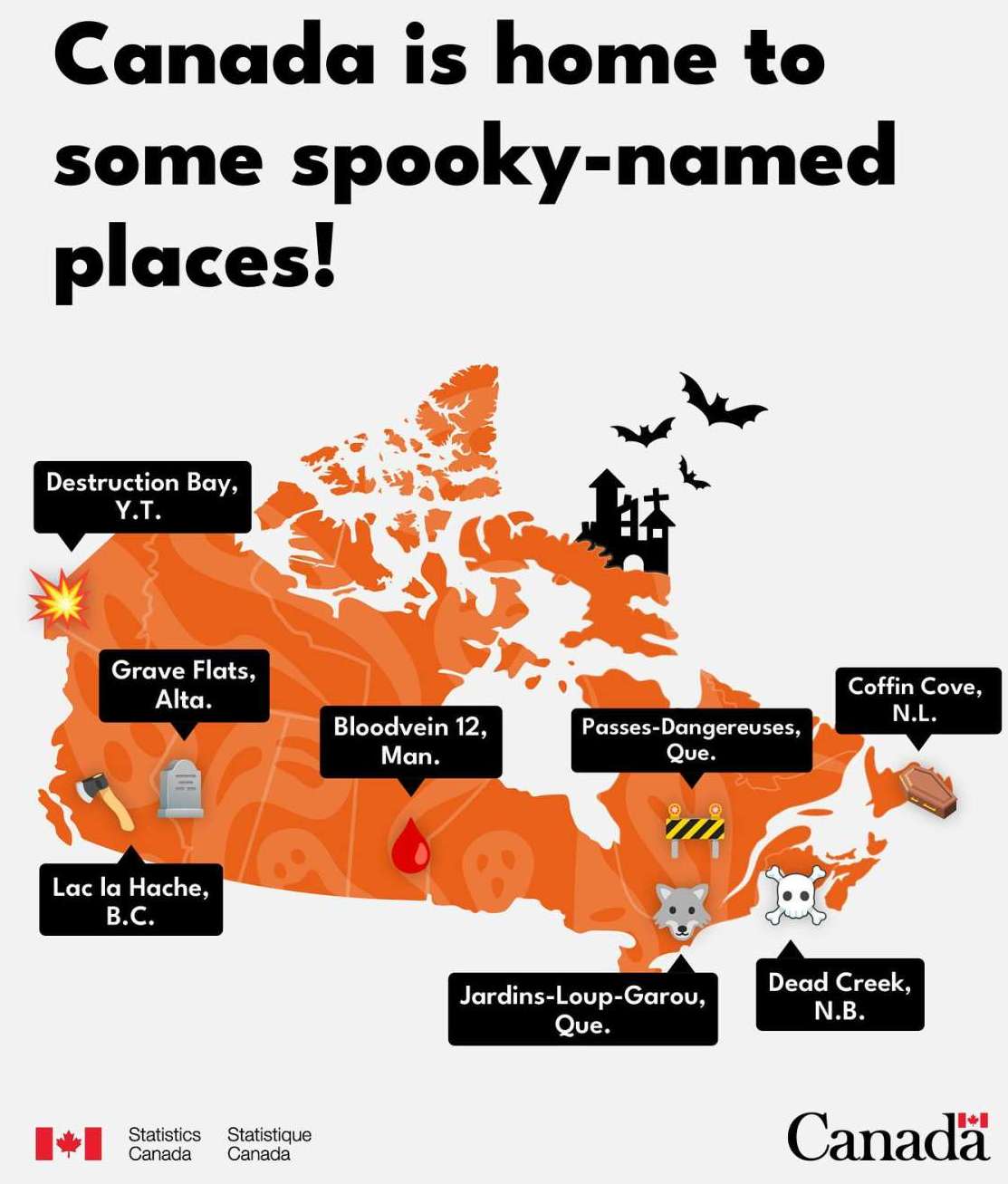 Spooky-named places in Canada