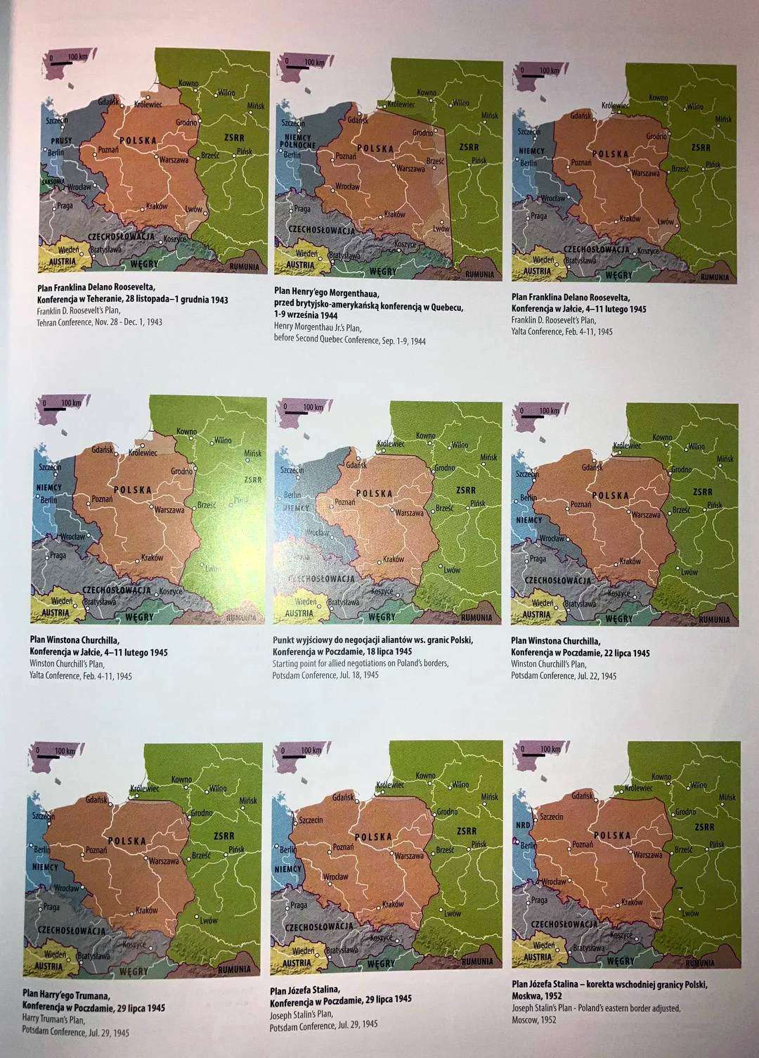 Proposals for the post war border of Poland and Germany