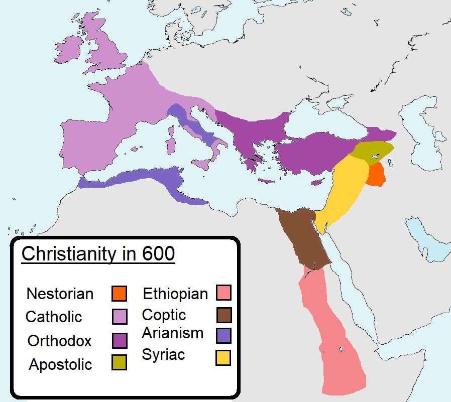 Christianity in 600