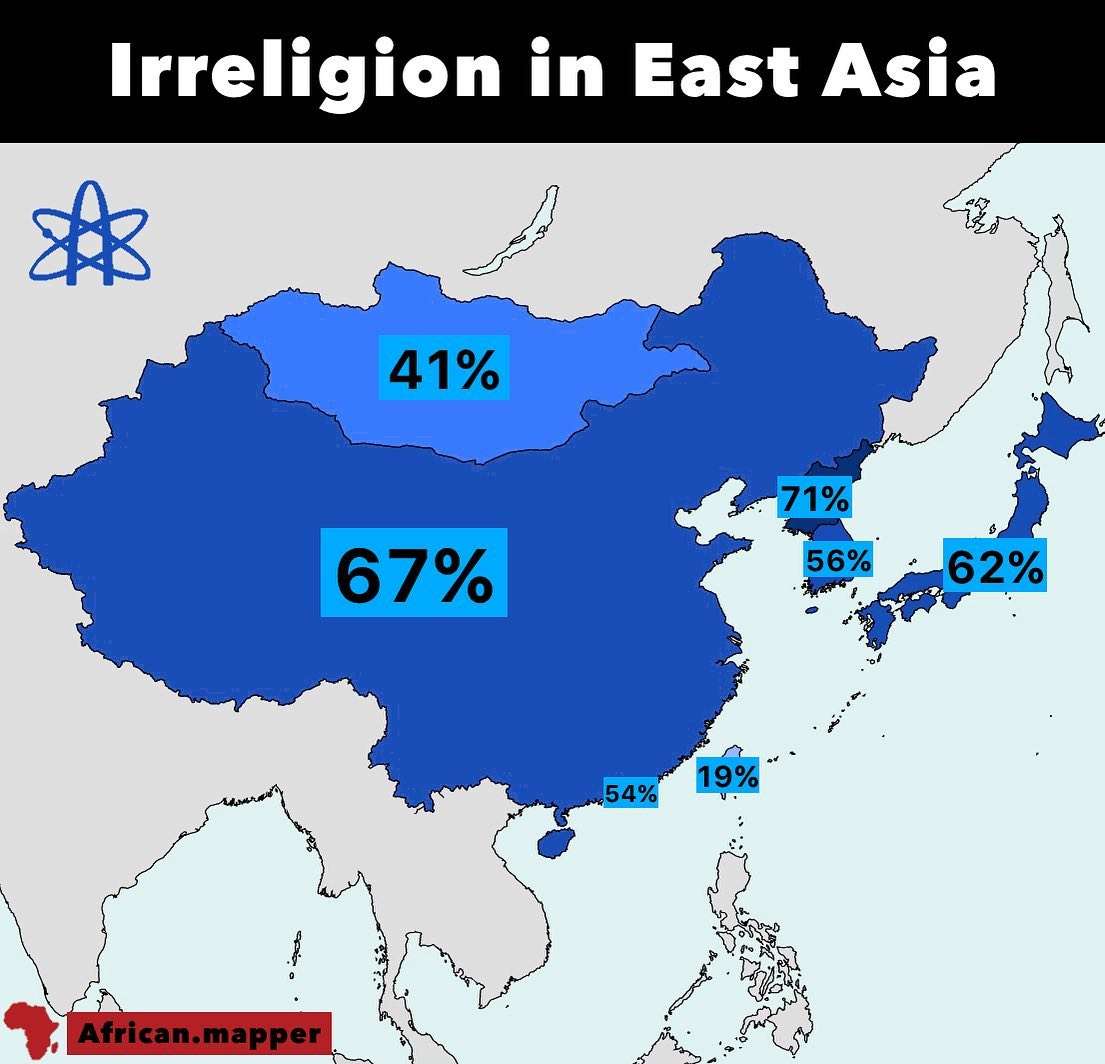 Irreligion in East Asia