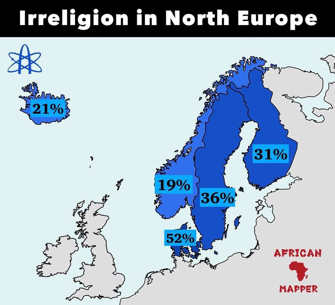 Irreligion in Northern Europe
