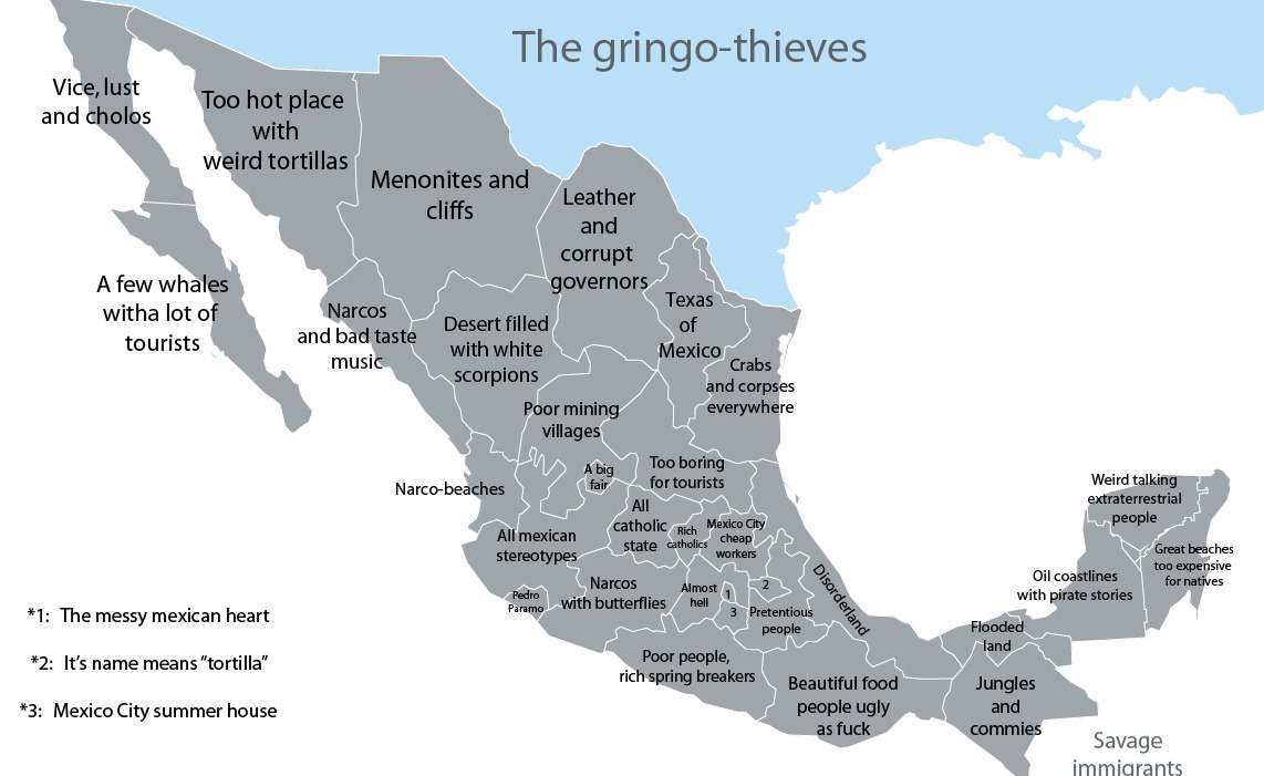 Mexican stereotypes by state