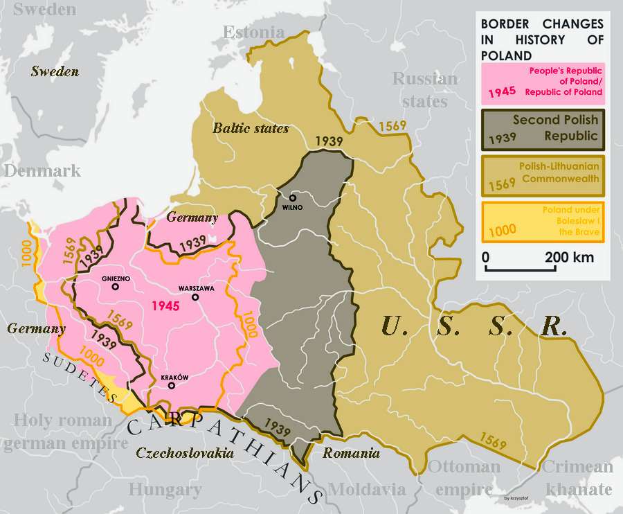 Border changes in history of Poland