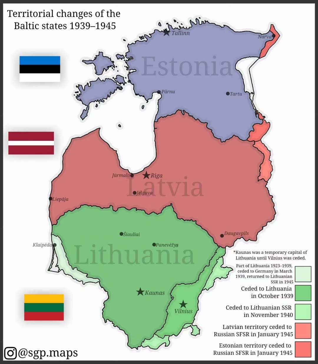 Territorial changes of the Baltic states 1939–1945