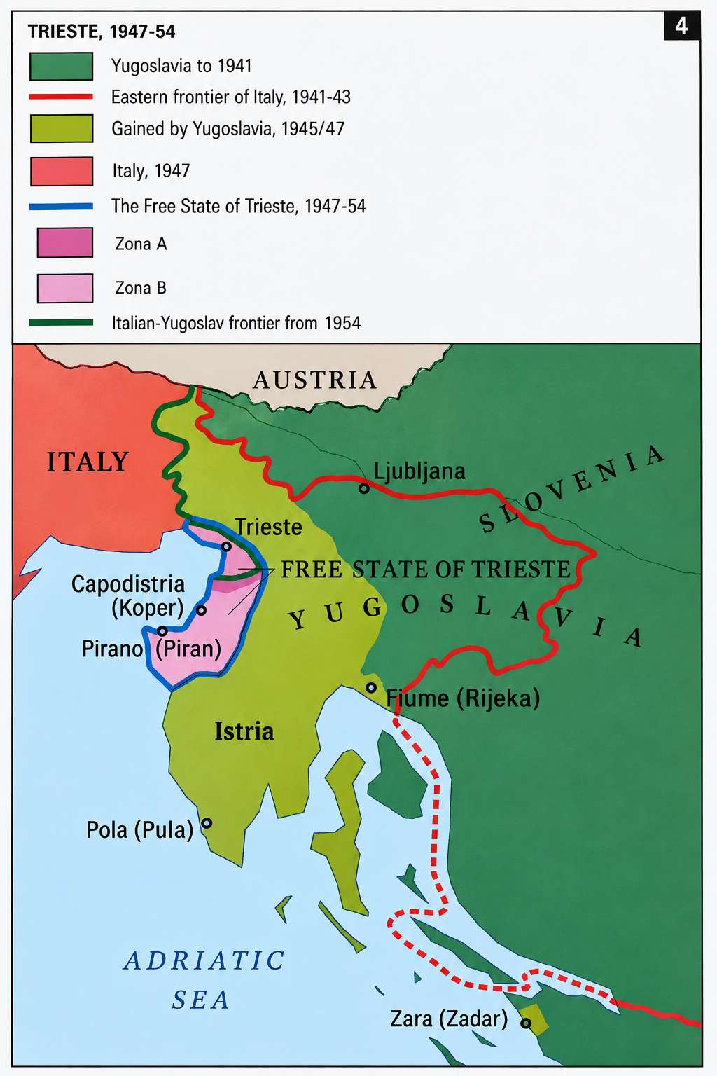 Trieste and the Italian-Yugoslav border after World War 2
